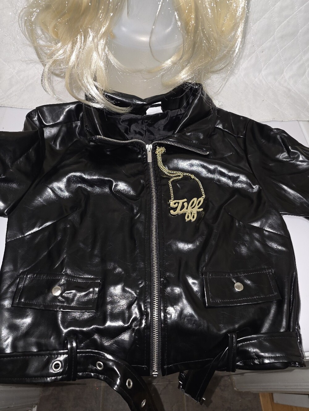 Adult Small Chucky Bride Tiffany Wig Jacket Necklace Spirit Halloween Costume - Picture 4 of 10